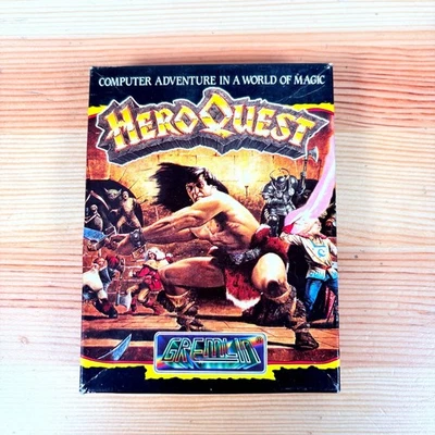 HeroQuest 1991 Commodore 64/128 Gremlin Strategy Video Game Cassette with Manual - Image 1 of 4