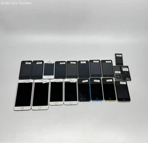 Lot of Assorted Apple iPods/iPhones (Power but Damaged) - Photo 1 sur 7