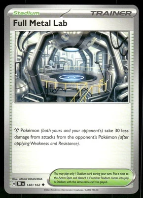 Full Metal Lab 148/162 Uncommon Normal NM Pokemon SV05: Temporal Forces - Image 1 of 2