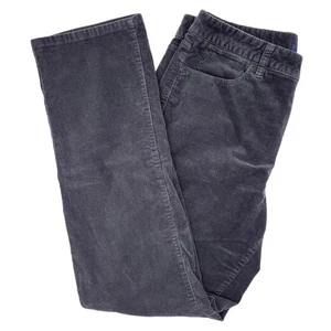 Talbots Hose Damen 12 grau hoher Bund gerades Bein Cord Herbst Academia - Bild 1 von 6