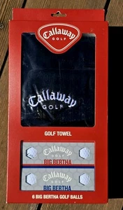 2004 CALLAWAY GOLF BALLS -GIFT VALUABLES POUCH & 6 BIG BERTHA BALLS BUNDLE - NEW - Picture 1 of 3