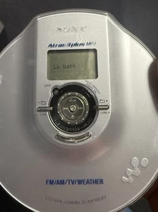 Sony Atrac 3 Plus MP3 AM/FM/Weather CD Walkman - Portable CD Player D-NF600 - Picture 1 of 4