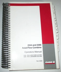 Case IH 2344 & 2366 Combine Operators Maintenance Manual 10-98 6-5820 ORIGINAL! - Picture 1 of 5