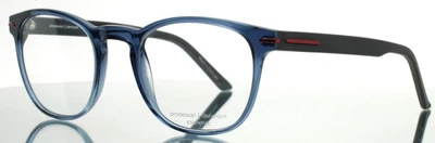 Прозрачные мужские круглые очки PRODESIGN Strike 1 9225 темно-синие 52-22-145 B:44 - Изображение 1 из 4