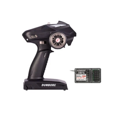 DUMBORC-X6 6CH 2.4G RC transmitter with  X6FG Receiver for RC Car Boat Tank - Image 1 of 4