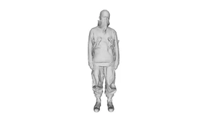 Printle J Homme 282 - Rasierter Kopf Mann Demonstrant Punk Figur für Diorama Zugset - Bild 1 von 11