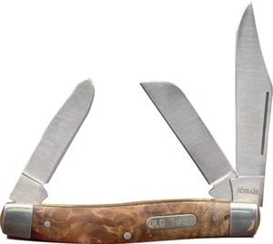 OLD TIMER 8OTW DESERT IRONWOOD HANDLE 3-BLADE STAINLESS HANDLES NEW 0253971 - Picture 1 of 1