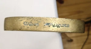 Vintage Wilson Augusta 2-Way RH LH Brass Blade Putter Golf Club 35" - Picture 1 of 5