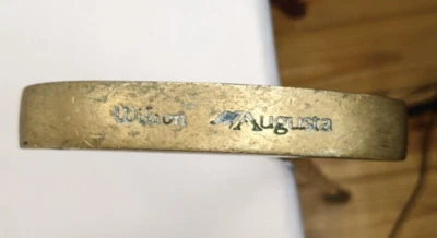 Vintage Wilson Augusta 2-Way RH LH Brass Blade Putter Golf Club 35" - Image 1 of 4