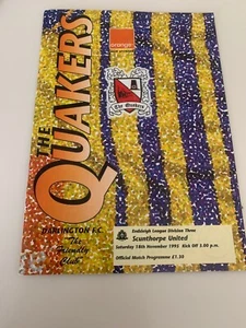 Darlington V Scunthorpe United 1995 Soccer/football Programme - Picture 1 of 2