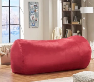 Giant Bean Bag Chair Adult Kids Lounger Red Sofa Home Theater Dorm Bedroom 7FT - Picture 1 of 24