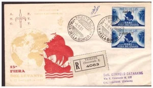 TRIEST A - FDC VENETIA CLUB 1951 - FIERA DI LEVANTE VOYATA RACC. - Bild 1 von 1