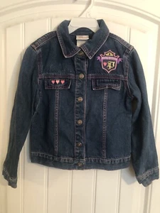 DISNEY STORE PRINCESS DENIM/JEAN JACKET~SIZE GIRLS SIZE SMALL (5-6) - Picture 1 of 10