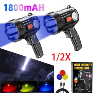 900000000LM Bright Solar/USB Rechargeable LED Spotlight Flashlight Searchlight - Picture 1 of 15