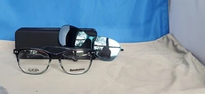 Nuevo marco de gafas Revolution para mujer con clip polarizado plástico Heidi verde azulado 53-18 - Imagen 1 de 20