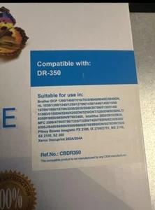 Fits Brother DR-350 Black Drum Unit Toner Cartridge DCP 7020 HL 2040 MFC 7420 - Picture 1 of 5