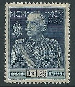 1925-26 REGNO GIUBILEO 1,25 LIRE D. 13 1/2 LUSSO MNH ** - M5-8 - Picture 1 of 1