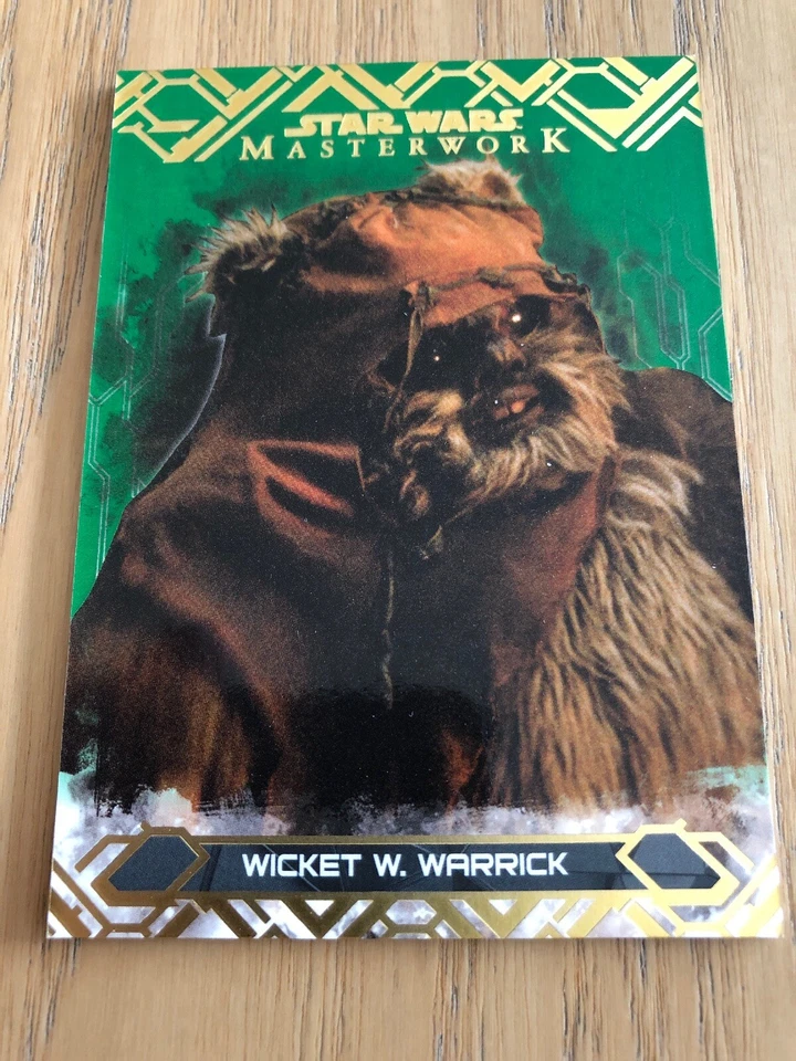 2017 Star Wars Masterwork Green Parallel Base Card #54 (81/99):Wicket W. Warrick - Image 1 of 1