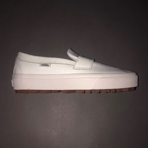 SCARPE BASSE VANS STYLE 53 BIANCO MOTIVO CROC WMNS 6.5 UOMO 5.0 nuove con scatola