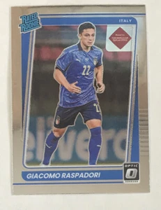 2021-22 Donruss novato clasificación óptica radiocontrol #187 Giacomo Raspadori - Italia - Imagen 1 de 2