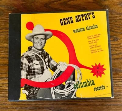 Gene Autry's Western Classics Columbia Records H-1 4 Disc Album 78RPM VG+ - Image 1 of 4