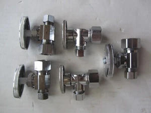 5Pc. 1/2 in. Compression Inlet x 3/8 in. Compression Outlet  Multi-Turn Straight - Picture 1 of 1