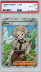 KATY PSA 10 SCARLET & VIOLET 237/198 FULL ART TRAINER 2023 POKEMON SV1 EN... - Bild 1 von 4