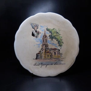 N24.377 Saint Georges de Didonne assiette plate porcelaine française art déco - Imagen 1 de 17