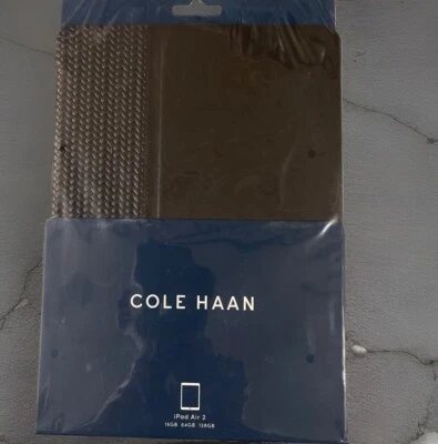 SEALED NEW Cole Haan Apple iPad Air 2 Dark Roast Brown Folio Case Carry Cover - Image 1 of 2