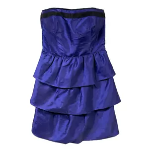 Max And Cleo Womens Deep Blue Strapless Tiered Cocktail Mini Dress Size 6 NWT - Picture 1 of 9