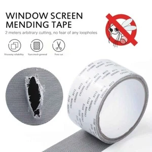 Window Screen Net Repair Tape Self Adhesive Mesh Roll Door Hole Repair Patches - Picture 1 of 5