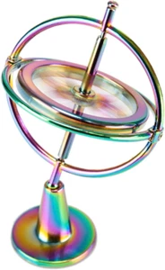 Metal Anti-Gravity Rotating Desk Gyroscope Toy - Educational Physics Gift - Picture 1 of 12