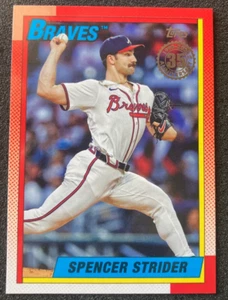 2025 Topps Serie 2 Spencer Strider 1990 90B2-32. Atlanta Braves - Foto 1 di 2