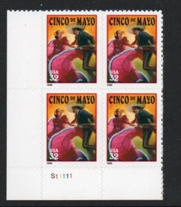 ALLYS STAMPS US Plate Block Scott #3203 32c Cinco de Mayo [4] MNH F/VF [STK - Picture 1 of 1