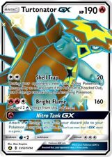 Turtonator GX - SV52/SV94 - Pokemon Hidden Fates Sun & Moon Shiny Rare Card NM