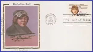 USA4 #C99 U/A COLORANO SILK FDC Blanche S Scott - Imagen 1 de 1