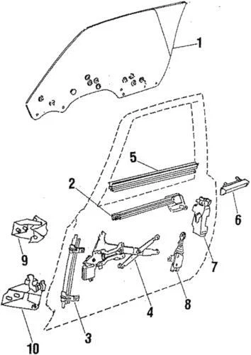 Mango exterior genuino GM 1984-1988 Chevrolet Oldsmobile Buick Pontiac 20099251 Foto 1 de 1