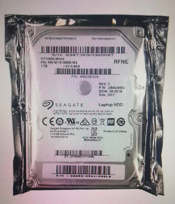Seagate 1TB ST1000LM024 5400RPM SATA 2.5" Laptop HDD Hard Disk Drive - Image 1 of 4