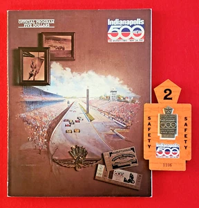 1987 Indy 500 SILVER Badge #4750 w/ SAFETY BUC #2 - PROGRAM/STARTING FIELD! - Picture 1 of 6