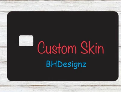 BHDESIGNZ Credit Card Debit Skin Cover Sticker Decal Personalize Image Custom Top Quality