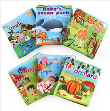 5pcs Baby Kids Intelligence Development Soft Cloth Cognize Book Toddler Toy