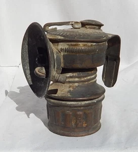 Vacío Vintage Arizona Miners Shanklin Latón Carburo Sombrero Luz o Lámpara Como Encontrado - Imagen 1 de 5