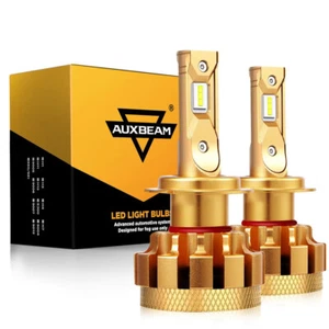 2x Auxbeam H7 70W 18000LM LED Headlight Bulbs Conversion Kit 6000K Super Bright - Picture 1 of 12