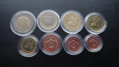 Monaco 2001  coin set  1 cents 2 euro 3,88 euro  in capsule - Image 1 of 4