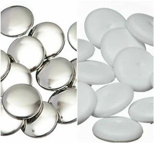 Self Cover Buttons Plastic/Metal Rust Proof All Sizes PLUS 24 HOUR DISPATCH - Picture 1 of 3