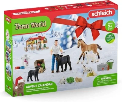 Schleich Advent Calendar Farm World Veterinarian, Animals, Accessories. sealed - Image 1 of 2