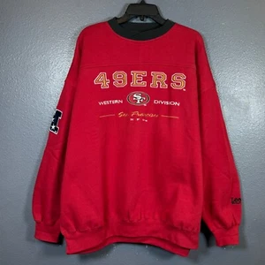 Lee Sport XXL men’s red San Francisco 49ers NFL crewneck vintage sweatshirt - Picture 1 of 15