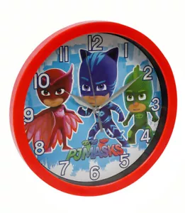 Máscaras PJ 10" Reloj de pared Niños Regalo decorativo Reloj redondo Catboy Owlette Gekko - Imagen 1 de 5
