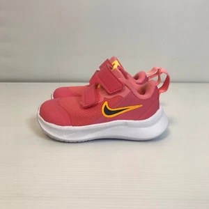 AS NEW - Pink Nike Star Runners Baby/Toddlers Size US 4C / UK 3.5 Strap - Bild 1 von 7