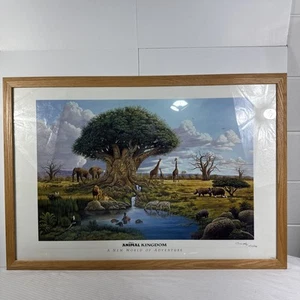 Walt Disney World Tierreich Themenpark Eröffnungstag Künstler signierter Druck - Bild 1 von 10